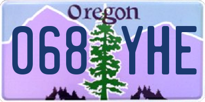 OR license plate 068YHE