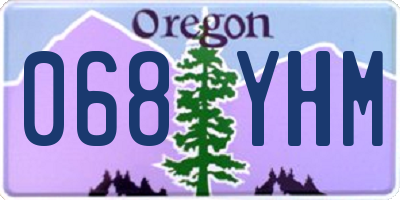 OR license plate 068YHM