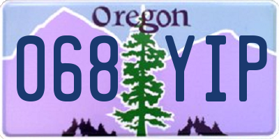 OR license plate 068YIP