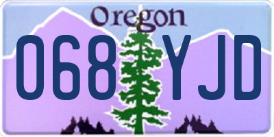 OR license plate 068YJD