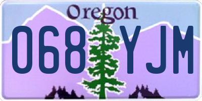 OR license plate 068YJM