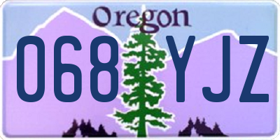 OR license plate 068YJZ