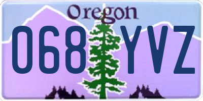 OR license plate 068YVZ