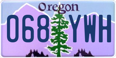 OR license plate 068YWH