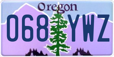 OR license plate 068YWZ