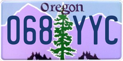 OR license plate 068YYC