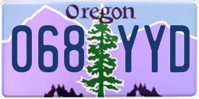 OR license plate 068YYD