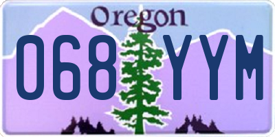 OR license plate 068YYM