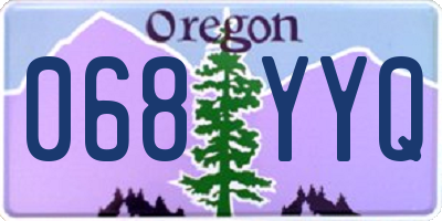 OR license plate 068YYQ