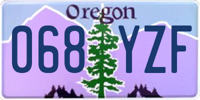 OR license plate 068YZF