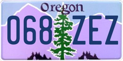 OR license plate 068ZEZ
