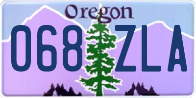 OR license plate 068ZLA