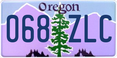 OR license plate 068ZLC