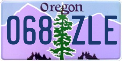 OR license plate 068ZLE