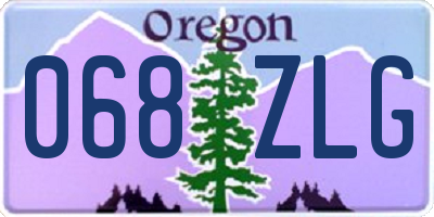OR license plate 068ZLG