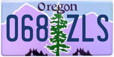 OR license plate 068ZLS