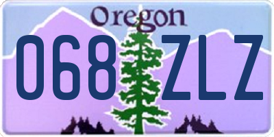 OR license plate 068ZLZ