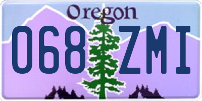 OR license plate 068ZMI