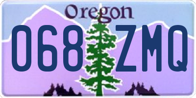 OR license plate 068ZMQ