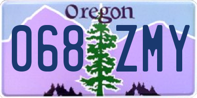 OR license plate 068ZMY