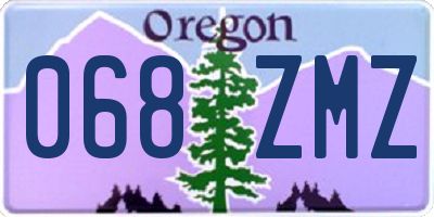 OR license plate 068ZMZ