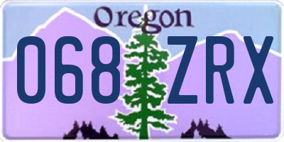 OR license plate 068ZRX