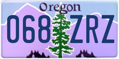OR license plate 068ZRZ