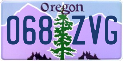 OR license plate 068ZVG