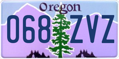 OR license plate 068ZVZ