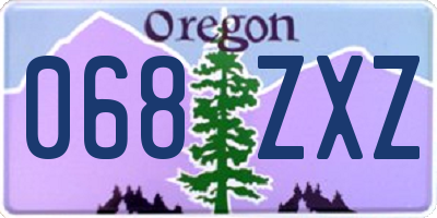 OR license plate 068ZXZ
