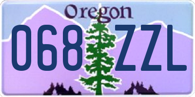 OR license plate 068ZZL