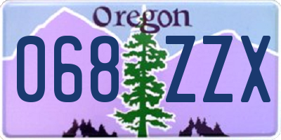 OR license plate 068ZZX