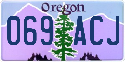 OR license plate 069ACJ