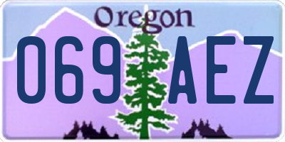 OR license plate 069AEZ