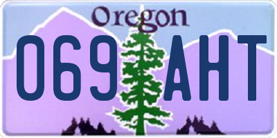 OR license plate 069AHT