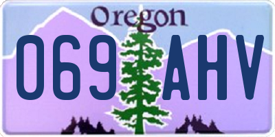 OR license plate 069AHV