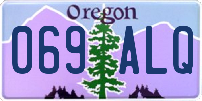 OR license plate 069ALQ