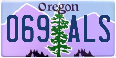 OR license plate 069ALS