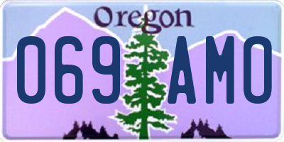 OR license plate 069AMO