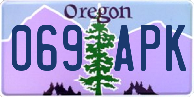 OR license plate 069APK