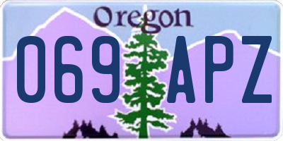 OR license plate 069APZ