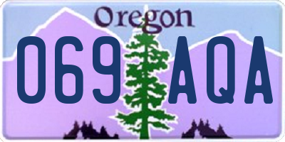OR license plate 069AQA