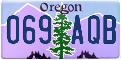OR license plate 069AQB