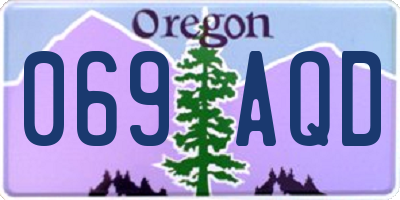 OR license plate 069AQD