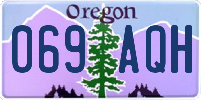 OR license plate 069AQH