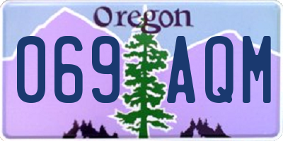 OR license plate 069AQM