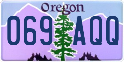 OR license plate 069AQQ
