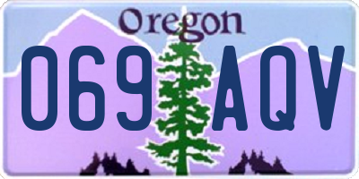 OR license plate 069AQV