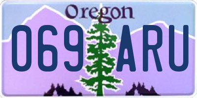 OR license plate 069ARU