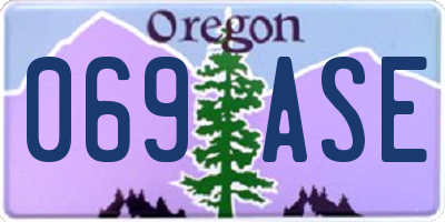 OR license plate 069ASE